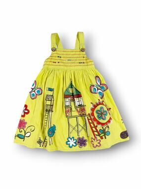 Next Treehouse Butterfly Sundress Yellow 3-4 Years